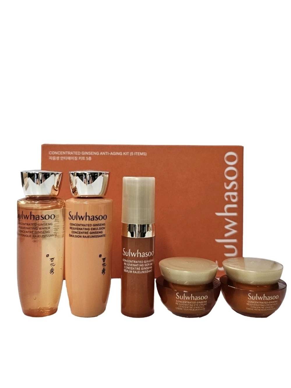 Sulwhasoo K Beauty Concentrated Ginseng Rejuvenating Anti-Aging Kit (5 Items)